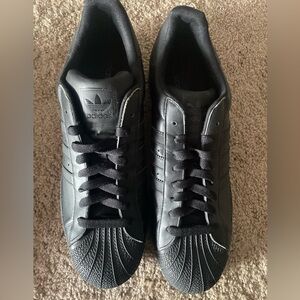 Adidas all black mens shoes